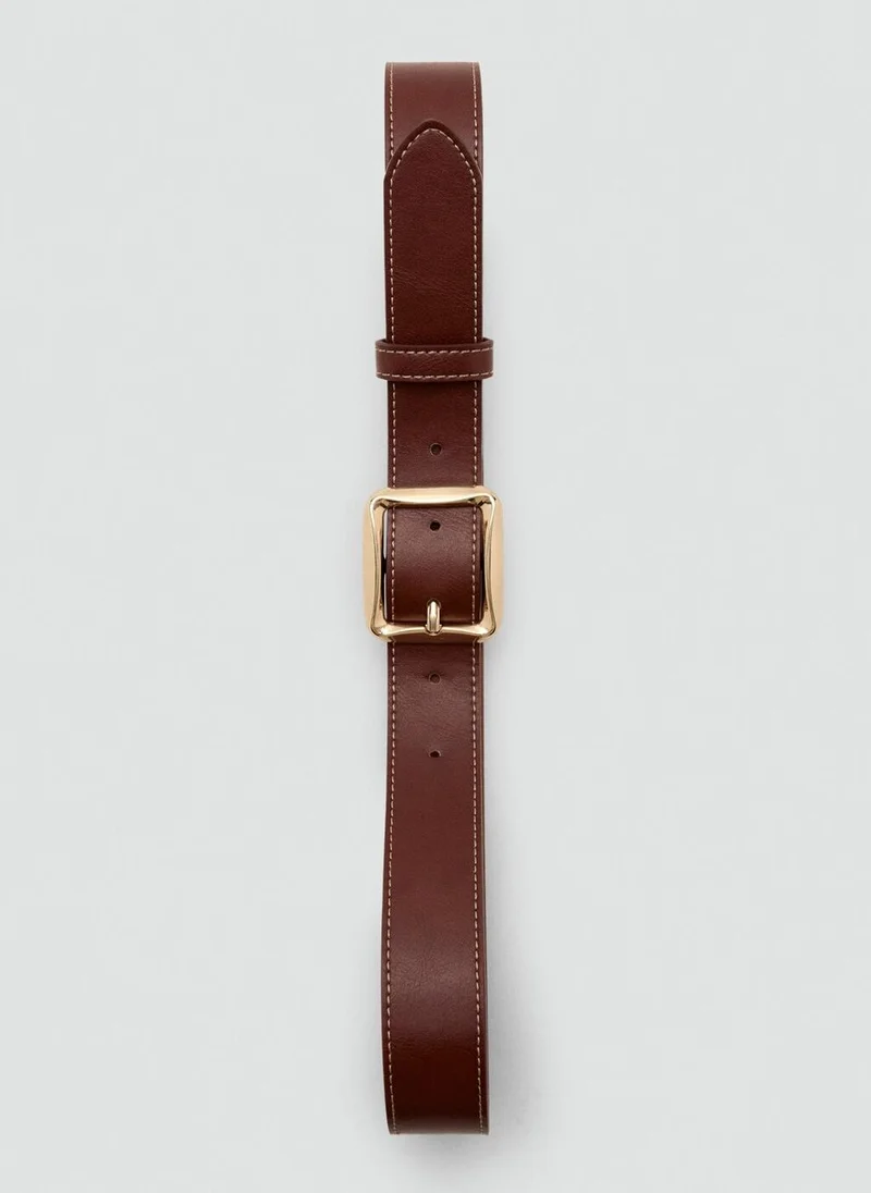 MANGO Square buckle belt